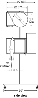 CD-2000 Footprint - Side