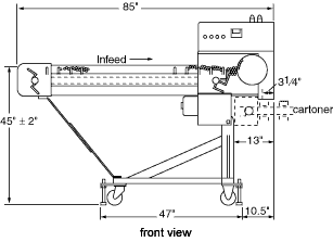  HSPD-338 Pen Dispense Footprint Front